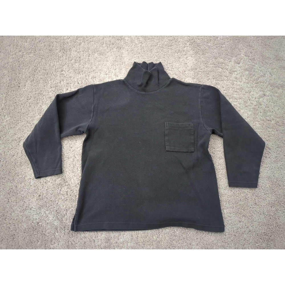 Vintage Esprit Turtleneck Top Womens Large Chest Pocket Made in Singapore